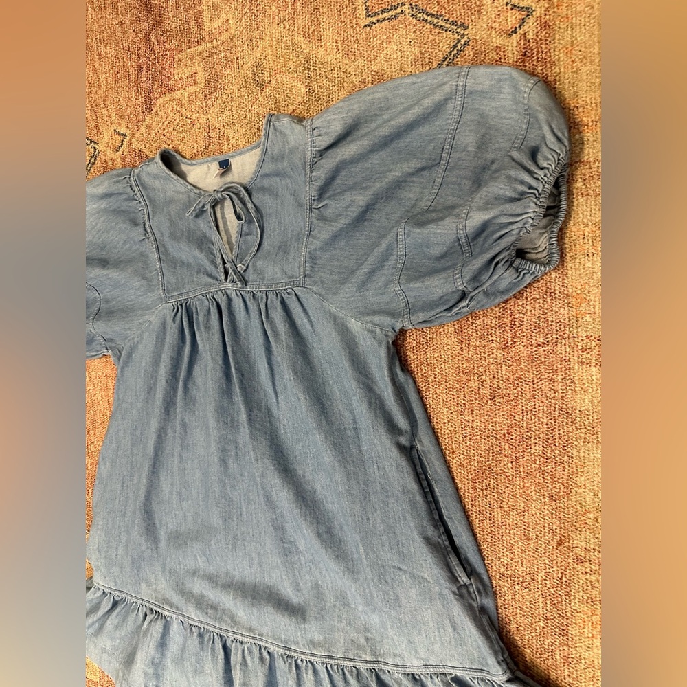 Old Navy Light Blue Denim Dress - Picture 4 of 16